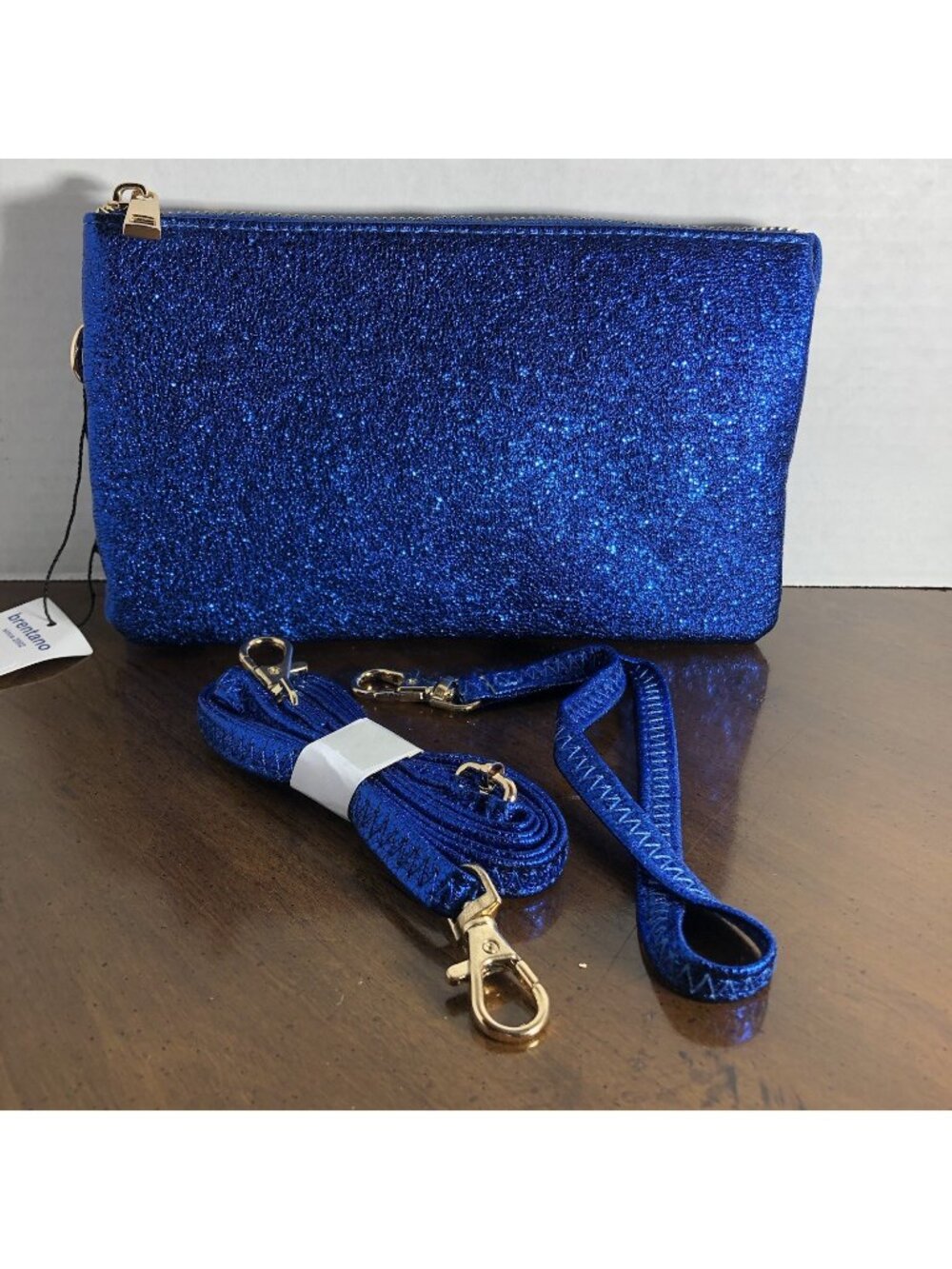 Brentano Crossbody Bag In Royal Blue Glitter
